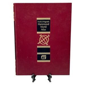 Funk & Wagnalls Hammond World Atlas 1993 Vintage Hardcover